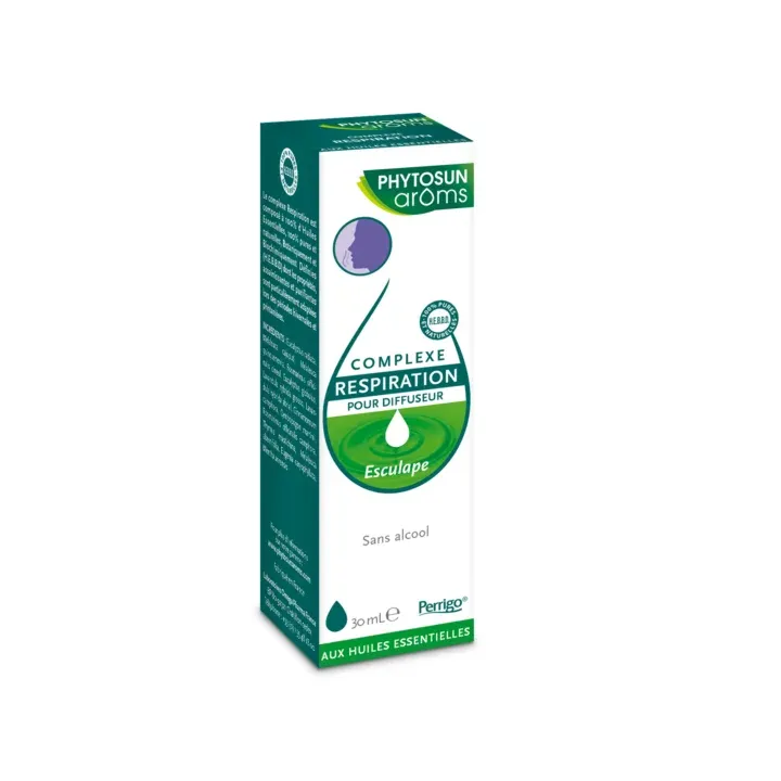 Complexe d'huile essentielles respiration Esculape Phytosun ar&ocirc;ms - flacon de 30 ml