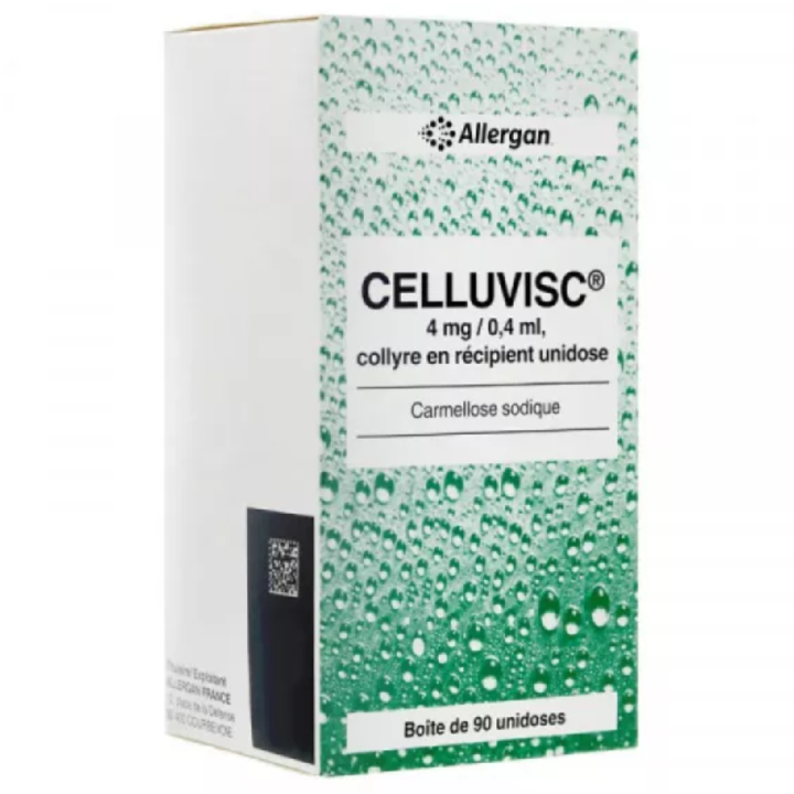 Celluvisc 4mg/0,4ml collyre en r&eacute;cipient unidose - bo&icirc;te de 90 unidoses