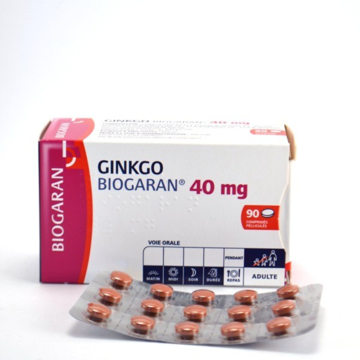 Ginkgo Biogaran 40mg comprim&eacute; pellicul&eacute; - boite de 90 comprim&eacute;s