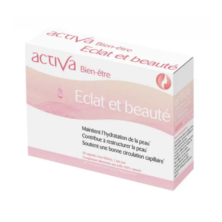 Bien-&ecirc;tre &eacute;clat et beaut&eacute; Activa - boite de 30 capsules