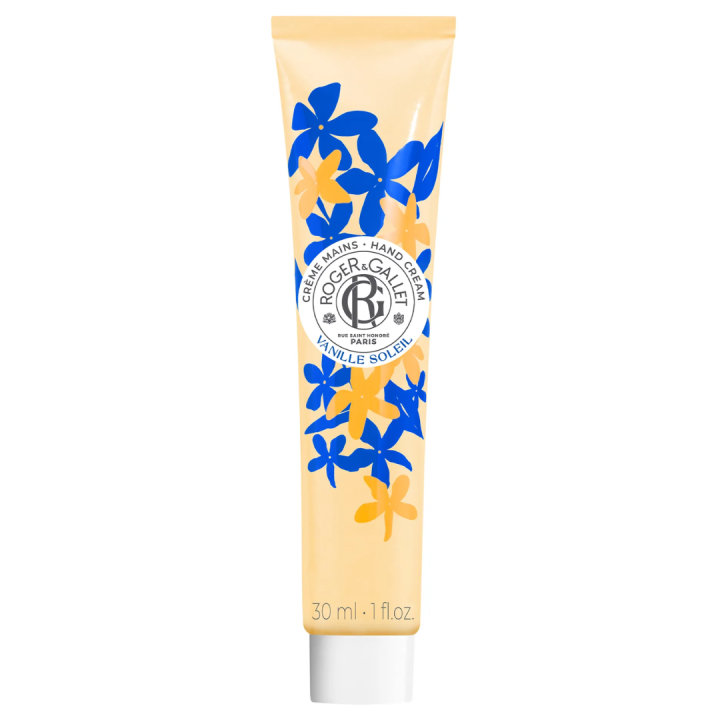 Cr&egrave;me mains bienfaisante vanille soleil Roger & Gallet - tube de 30ml