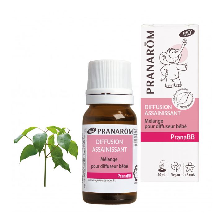 PranaBB M&eacute;lange pour diffuseur assainissant bio pour b&eacute;b&eacute; Pranarom - flacon de 10 ml