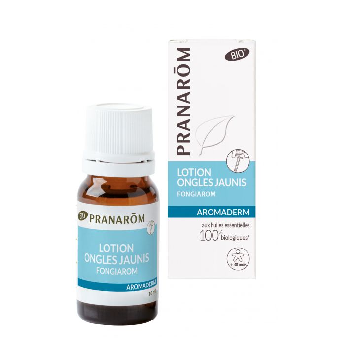 Aromaderm lotion ongles jaunis Pranar&ocirc;m - flacon de 10 ml