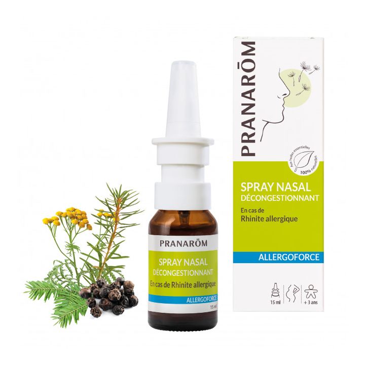 Spray nasal D&eacute;congestionnant Allergoforce Pranarom - spray 15 ml