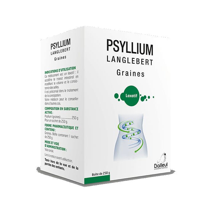 Psyllium Langlebert graines - bo&icirc;te de 250 g