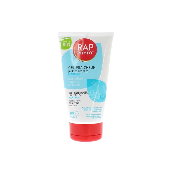 Gel fraicheur Rap Phyto jambes l&eacute;g&egrave;res bio - tube de 150 ml