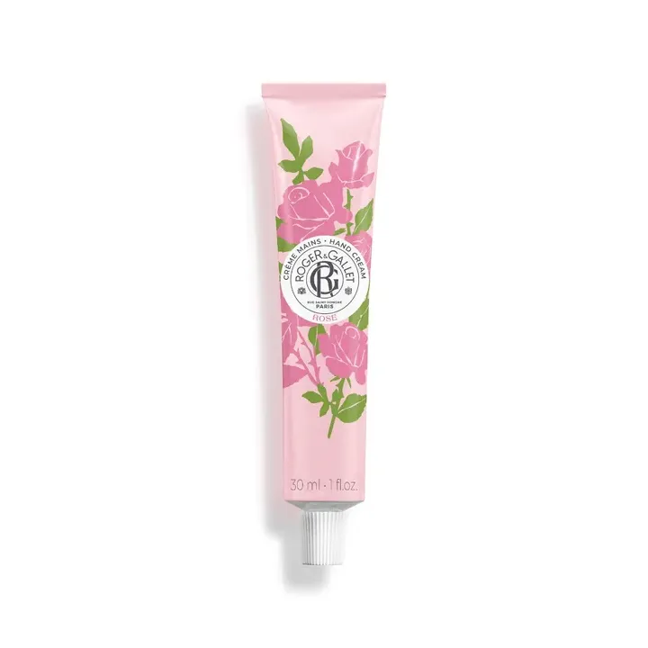 Cr&egrave;me mains bienfaisante rose Roger & Gallet - tube de 30 ml