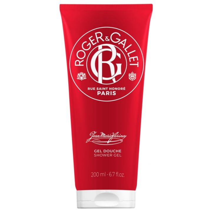 Gel douche fra&icirc;cheur vivifiant Jean-Marie Farina Roger & Gallet - tube de 200 ml