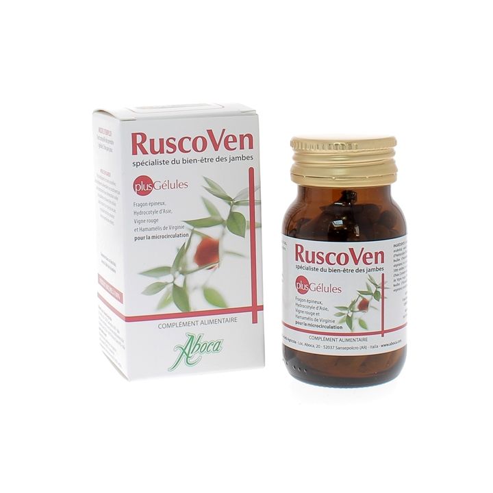 RuscoVen Plus Aboca - boite de 50 g&eacute;lules