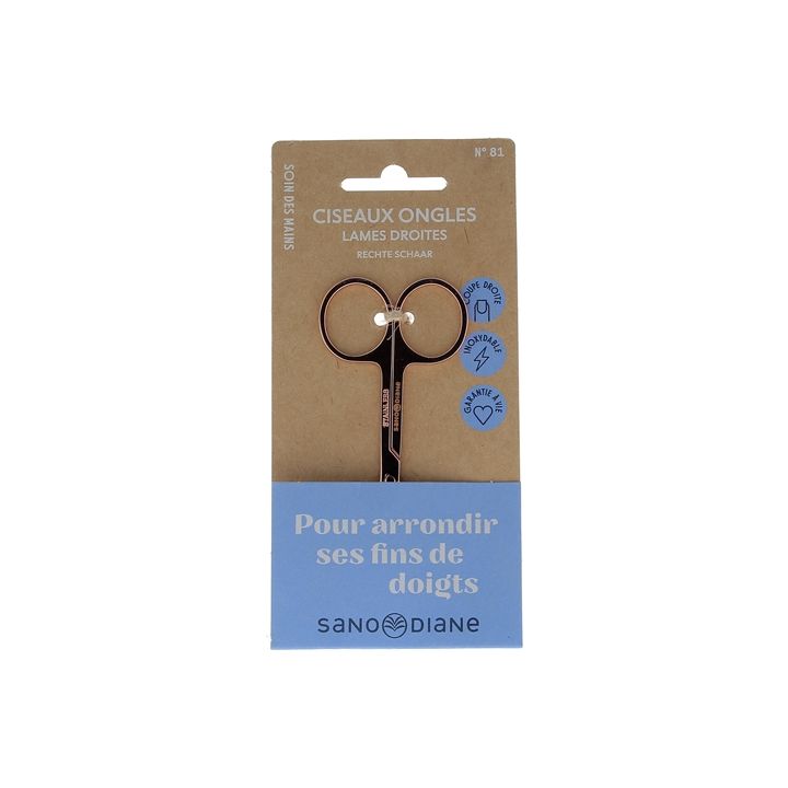 Ciseaux &agrave; ongles lames droites Sanodiane - une paire de ciseaux