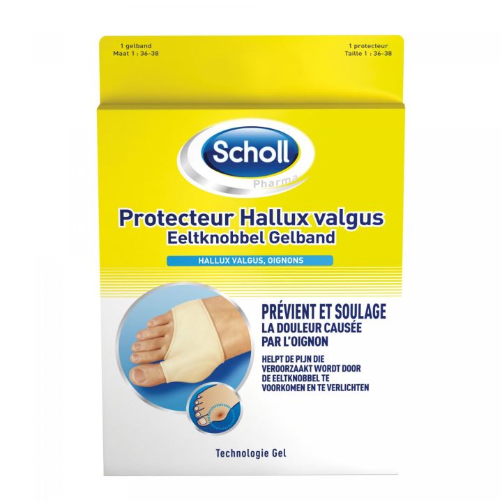 Protecteur Hallux valgus Scholl - bo&icirc;te d'un protecteur