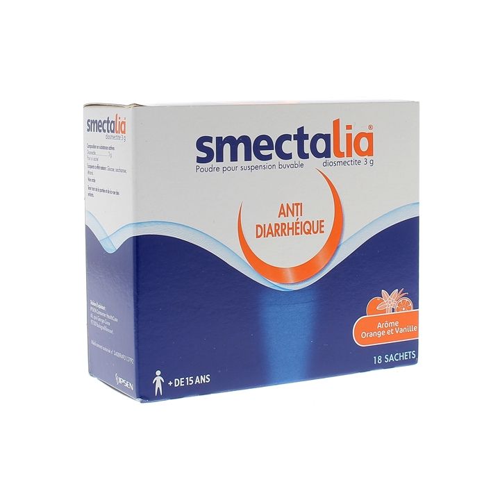 Smectalia 3g diarrh&eacute;e aigu&euml; ar&ocirc;me orange-vanille - 18 sachet-doses