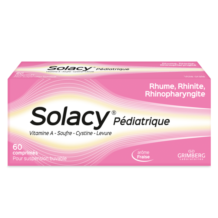 Solacy p&eacute;diatrique comprim&eacute; pour suspension buvable - boite de 60 comprim&eacute;s