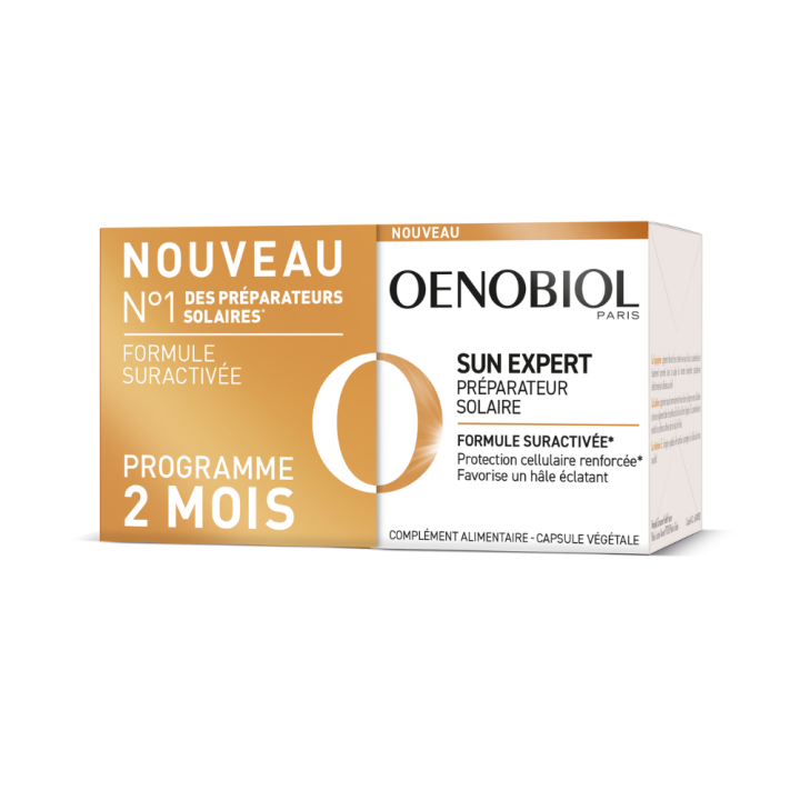 Sun Expert Pr&eacute;parateur solaire Oenobiol - lot de 2 bo&icirc;tes de 30 capsules