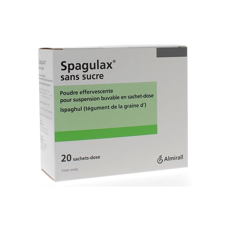 Spagulax sans sucre poudre effervescente pour suspension buvable - 20 sachet-doses
