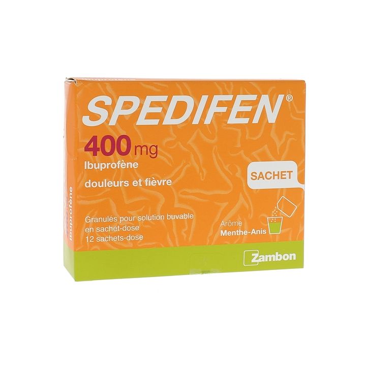 Sp&eacute;difen 400 mg menthe anis sachet-dose - boite de 12 sachets