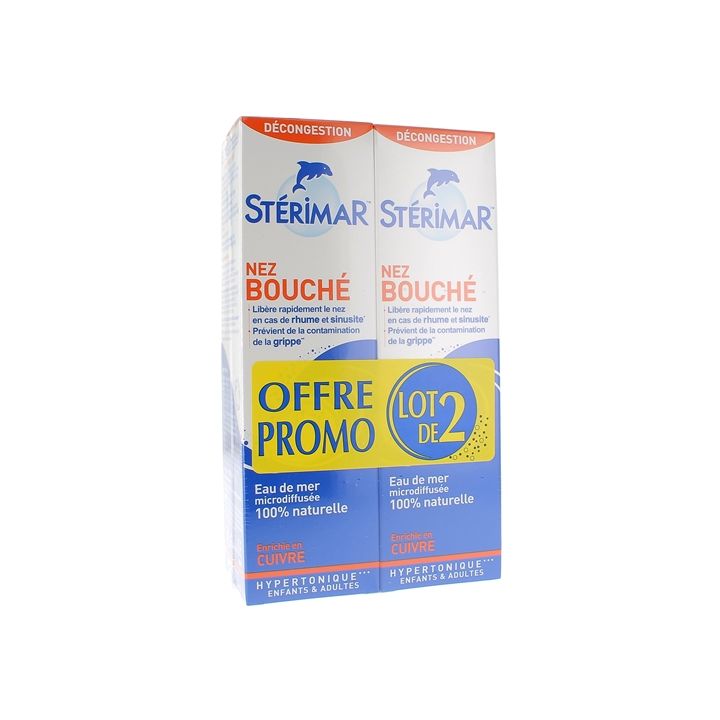 Spray nez bouch&eacute; St&eacute;rimar - lot de 2 sprays de 100 ml