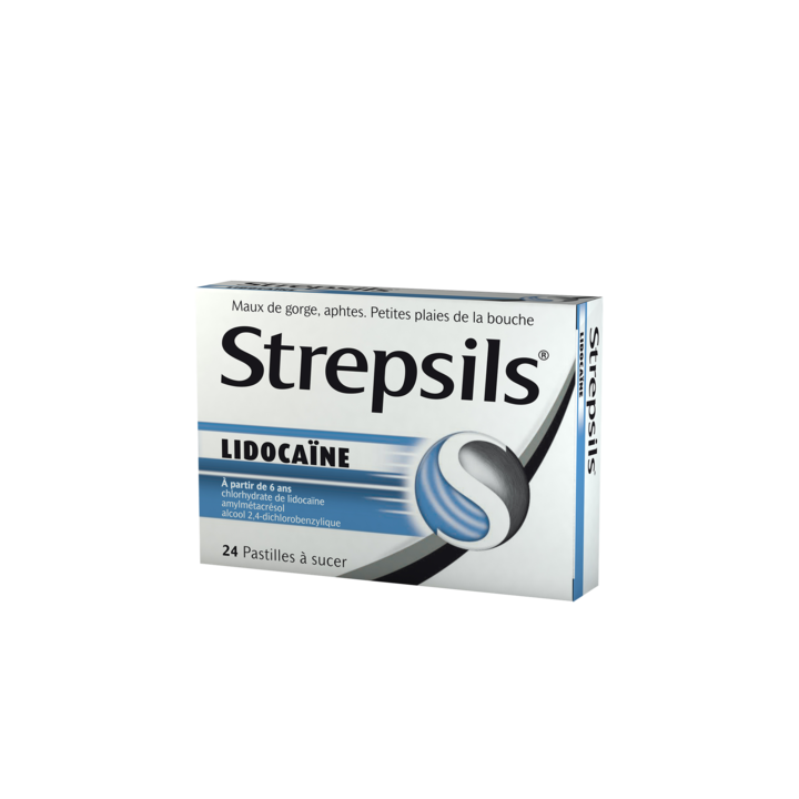 Strepsils lidoca&iuml;ne pastille &agrave; sucer - 24 pastilles