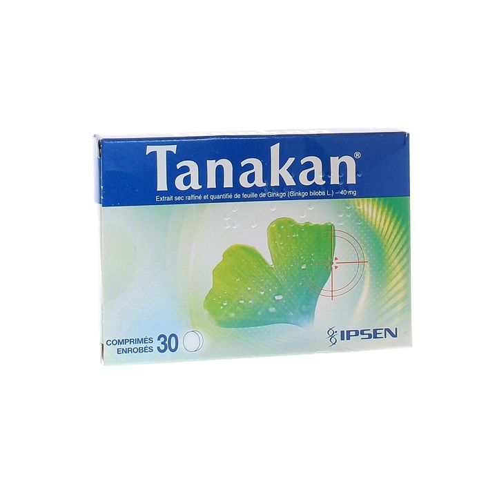 Tanakan 40mg comprim&eacute; enrob&eacute; - bo&icirc;te de 30 comprim&eacute;s
