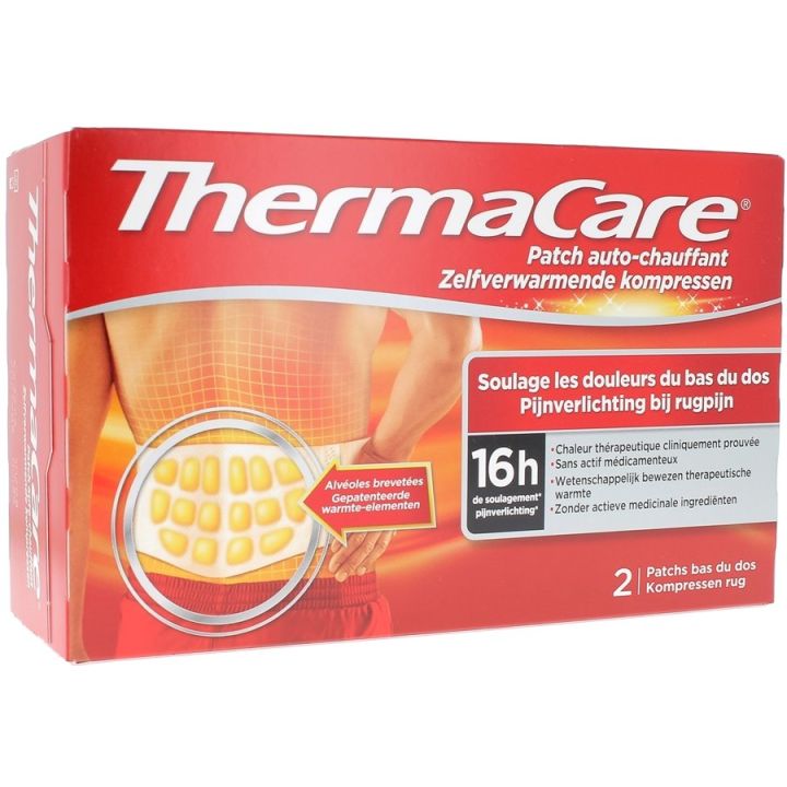 ThermaCare patch auto-chauffant 16h bas du dos - 2 patchs