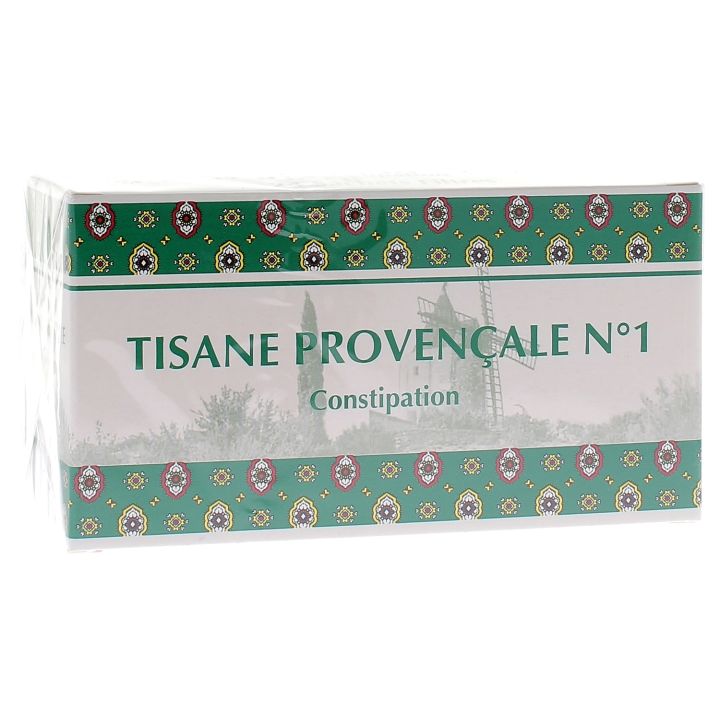 Tisane proven&ccedil;ale N&deg;1 constipation, plantes pour tisane en sachet - boite de 24 sachets