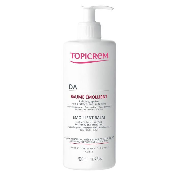 DA baume &eacute;mollient peaux atopiques Topicrem - flacon de 500 ml