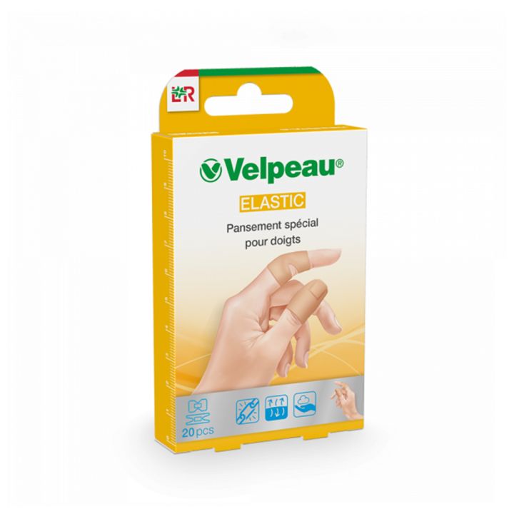 Pansements sp&eacute;cial pour doigts Velpeau - 20 pansements