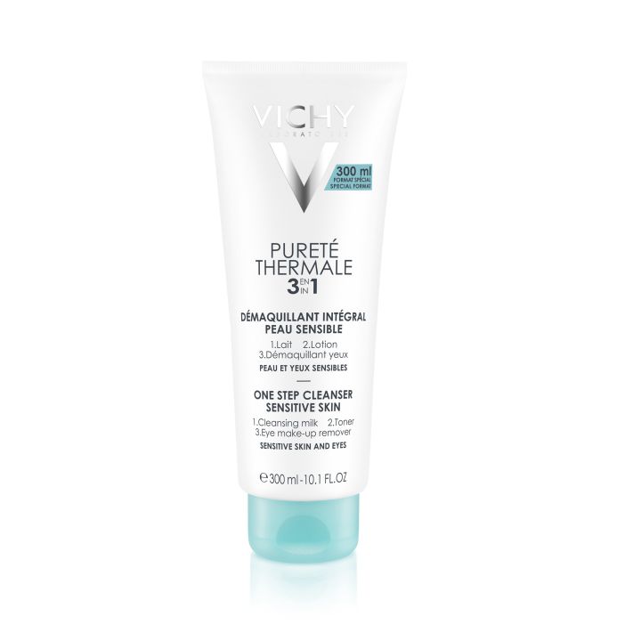 Puret&eacute; thermale 3 en 1 d&eacute;maquillant int&eacute;gral Vichy - tube de 300 ml