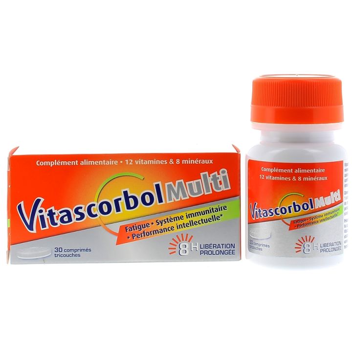 Vitascorbol Multi tricouches - bo&icirc;te de 30 comprim&eacute;s