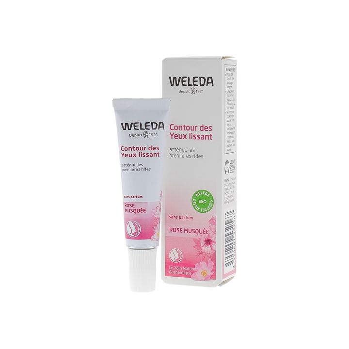 Soin contour des yeux lissant Rose musqu&eacute;e Weleda - tube de 10 ml