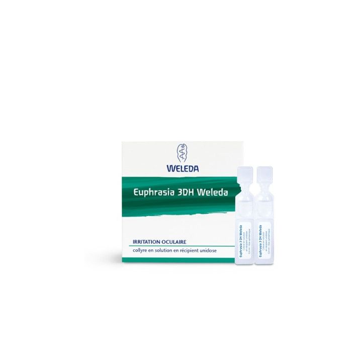 Euphrasia 3 DH Weleda collyre en solution en r&eacute;cipient unidose - boite de 10 unidoses