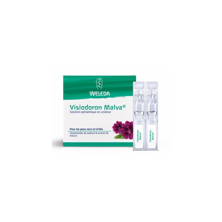 Visiodoron Malva Weleda solution ophtalmique en unidose - boite de 20 unidoses