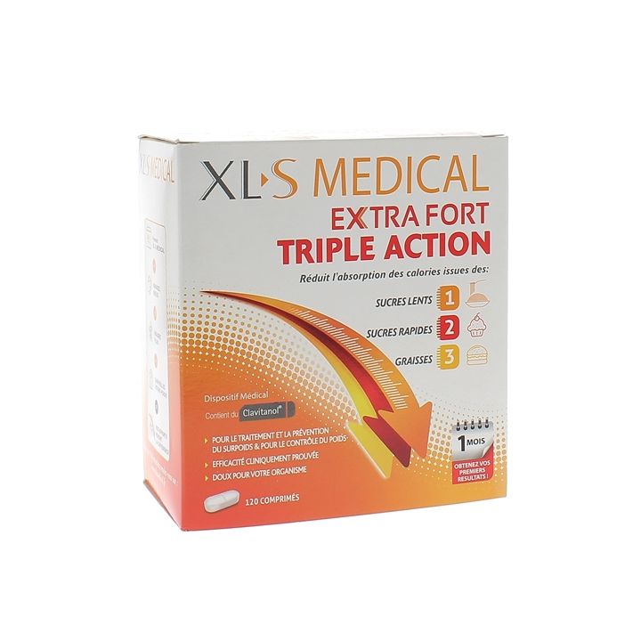 XLS m&eacute;dical extra fort - boite de 120 comprim&eacute;s