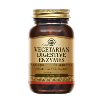 Vegetarian digestive enzymes Solgar - pot de 50 comprim&eacute;s 