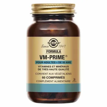 VM-PRIME vitalit&eacute; multivitamines Solgar - pot de 60 comprim&eacute;s 