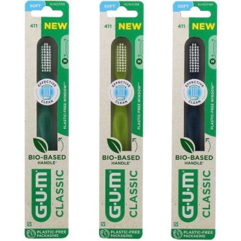 Brosse &agrave; dents Classic 411 souple GUM - une brosse &agrave; dents