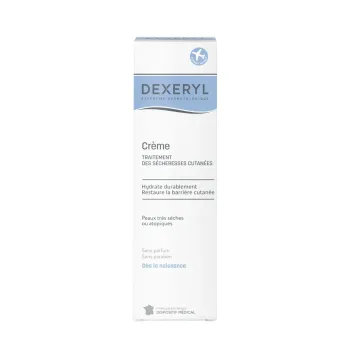 Dexeryl cr&egrave;me traitement des s&eacute;cheresses cutan&eacute;es Pierre Fabre - tube de 50g