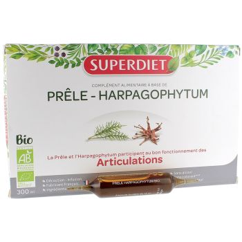 Pr&ecirc;le Harpagophytum Bio Super Diet - coffret 20 ampoules de 15 ml