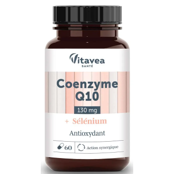 Coenzyme Q10 + s&eacute;l&eacute;nium Vitavea - pot de 60 g&eacute;lules