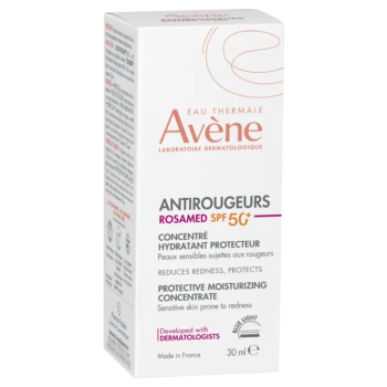 Antirougeurs Rosamed SPF50+ concentr&eacute; hydratant protecteur Av&egrave;ne - flacon-pompe de 30ml