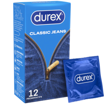 Classique jeans confort et confiance Durex - 12 pr&eacute;servatifs