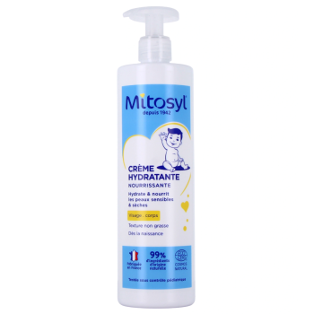 Cr&egrave;me hydratante nourrissante visage et corps Mitosyl - flacon de 500ml