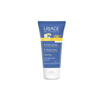 1&egrave;re cr&egrave;me min&eacute;rale SPF 50+ b&eacute;b&eacute; Uriage - tube de 50 ml