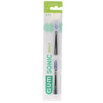Sonic Daily T&ecirc;tes de brosse souple 4110 Gum - lot de 2 recharges