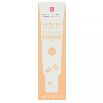 Super bb cr&egrave;me-soin couvrante anti-imperfections dor&eacute; spf 20 Erborian - tube de 40ml