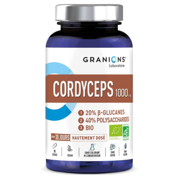 Cordyceps 1000mgBIO Granions - pot de 90 g&eacute;lules