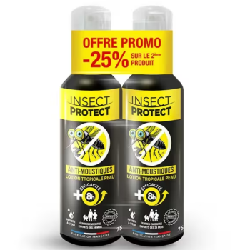 Anti-moustiques lotion tropicale peau Insect Protect - offre promo -25% sur le 2&egrave;me