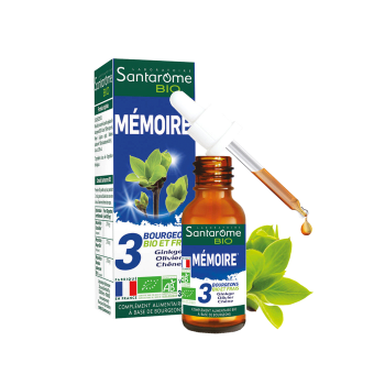 3 bourgeons BIO et frais m&eacute;moire Santarome BIO - flacon de 30 ml