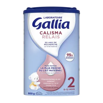 Calisma Relais Lait en poudre 2&egrave;me &acirc;ge Gallia - pot de 800g