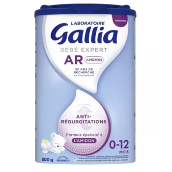 B&eacute;b&eacute; expert AR Amidon Lait en poudre 0-12mois Gallia - pot de 800g